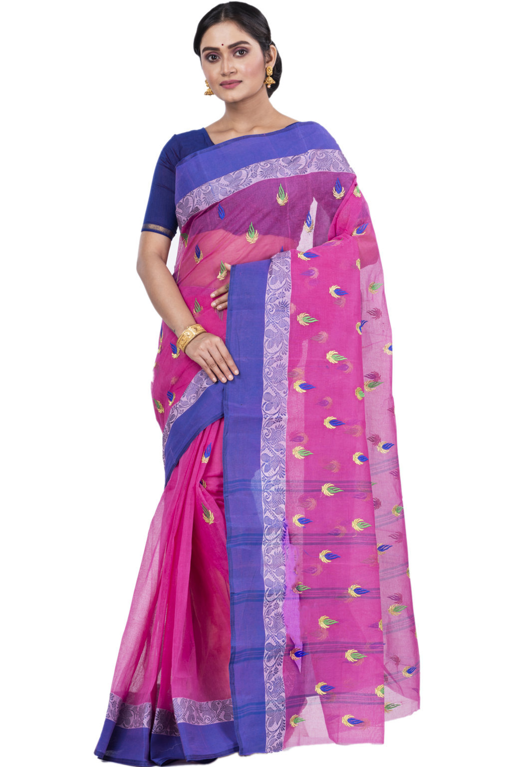 Pink Pure Cotton Dip_Embro Tant Embroidery (660)